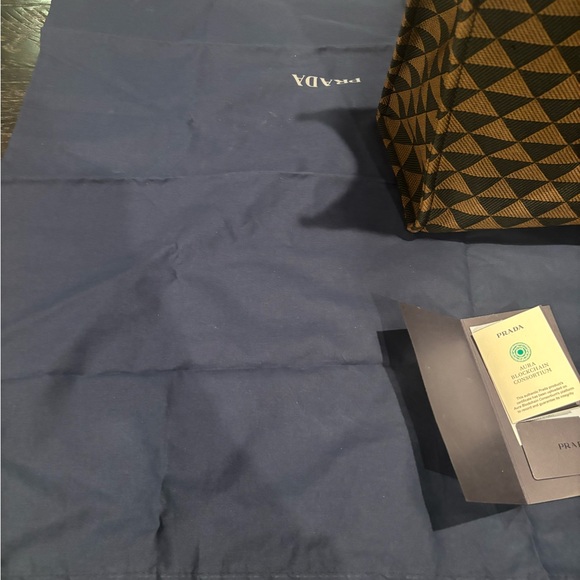 Prada large tote. Authentic.  Comes with registration and receipt.   Never used. - Picture 3 of 8